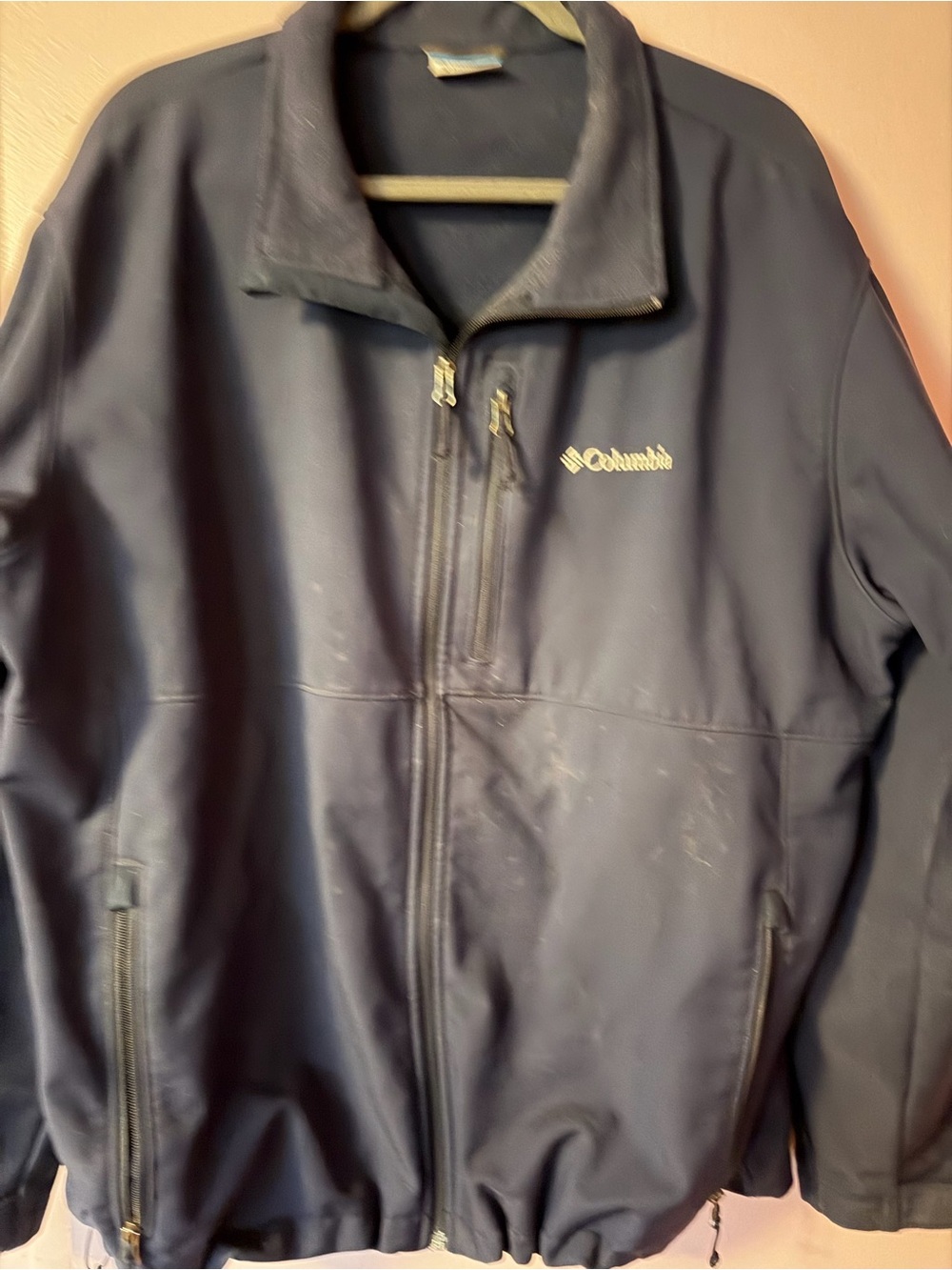 Columbia Men's Dark Navy Full-Zip Performance Jacket